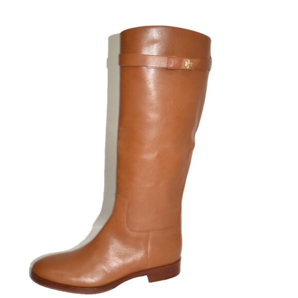 New! Tory Burch Everly Strap Riding Boots Size 10 M Sierra Tan DD222A - Picture 3 of 3